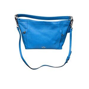 COACH Scout Hobo Bag in Pebble Leather Ocean Blue  34312 NWT